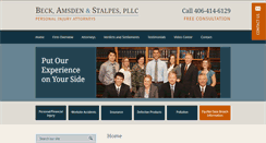 Desktop Screenshot of becklawyers.com
